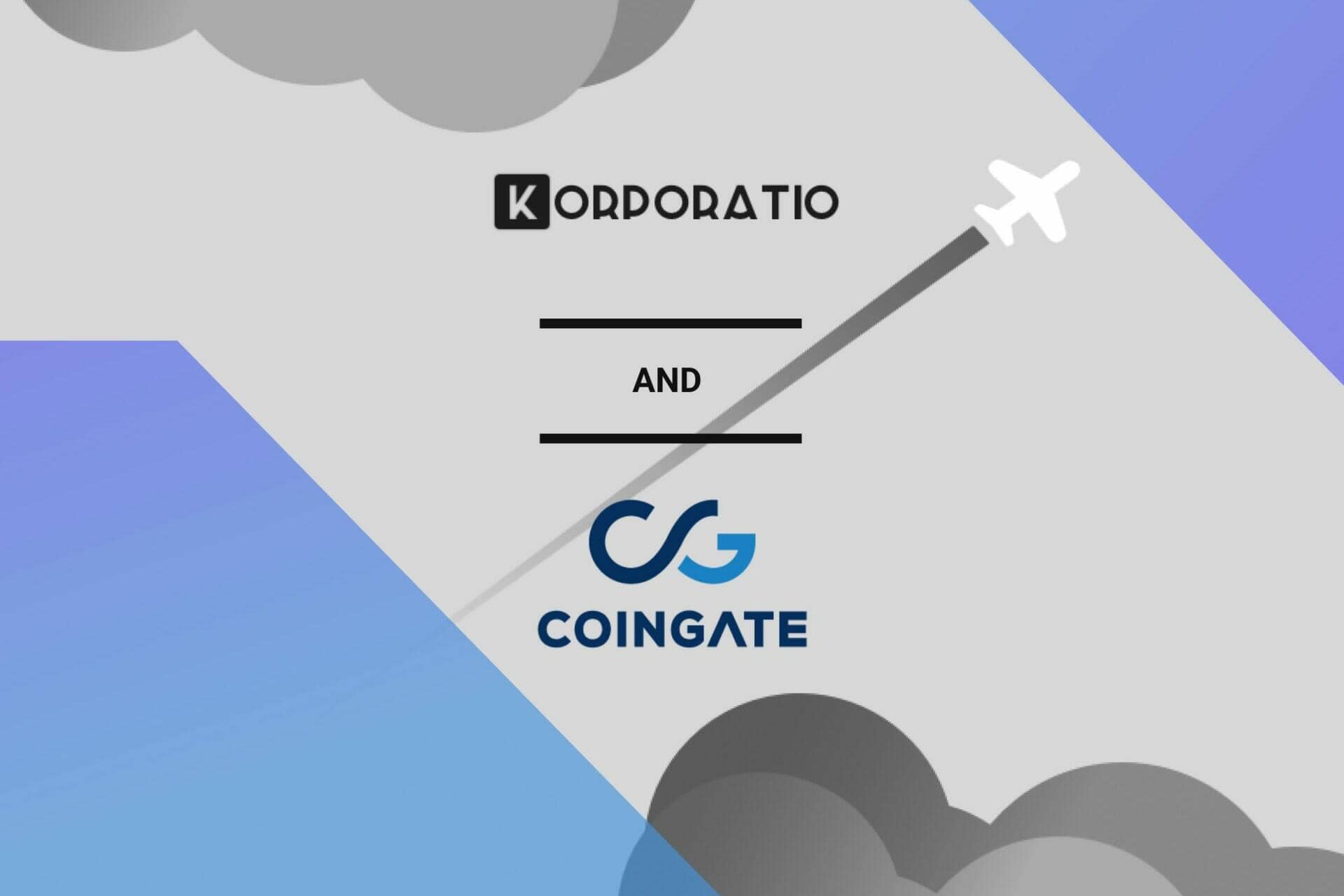 Pay you Korporatio smart company via Coingate